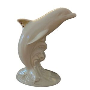 Lenox China Jewel Collection Leaping Dolphin Ivory China 1993 Figurine 5.5" T